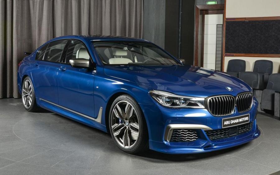 BMW M760Li Individual in Avus Blue by Abu Dhabi Motors '2019